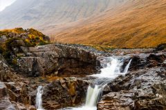 Schotland - Glencoe - Glen Etive waterfall